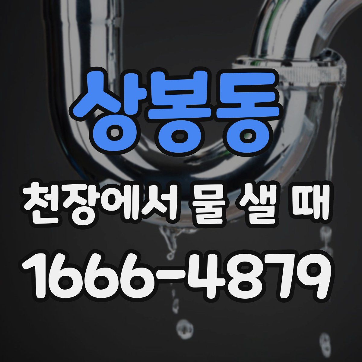 상봉동 천장에서 물 샐 때