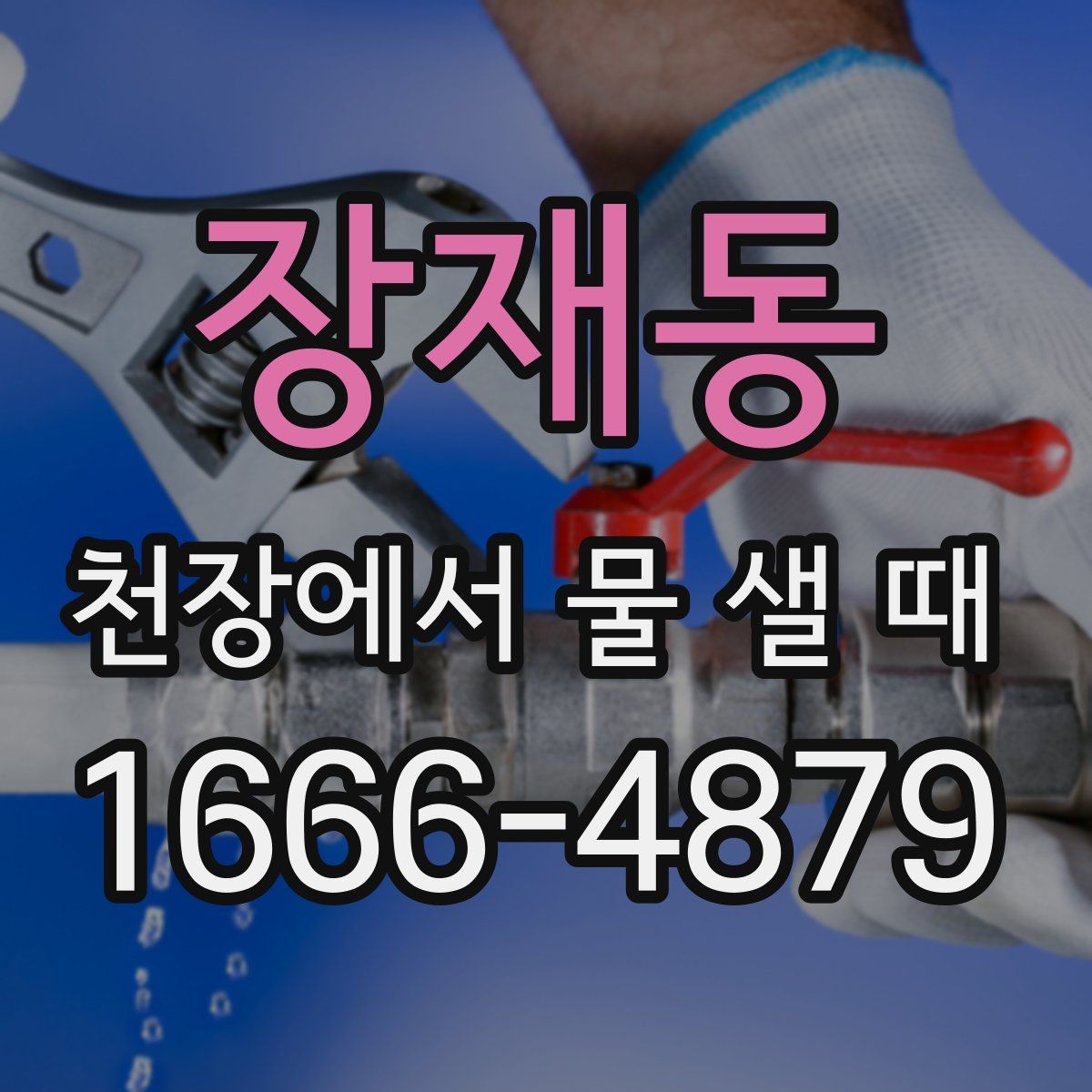 장재동 천장에서 물 샐 때