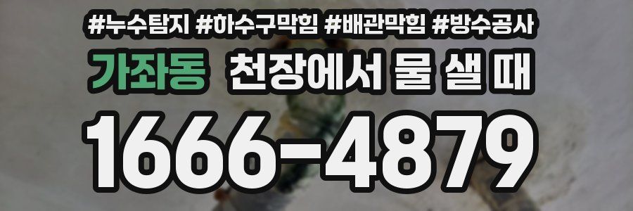 가좌동 천장에서 물 샐 때