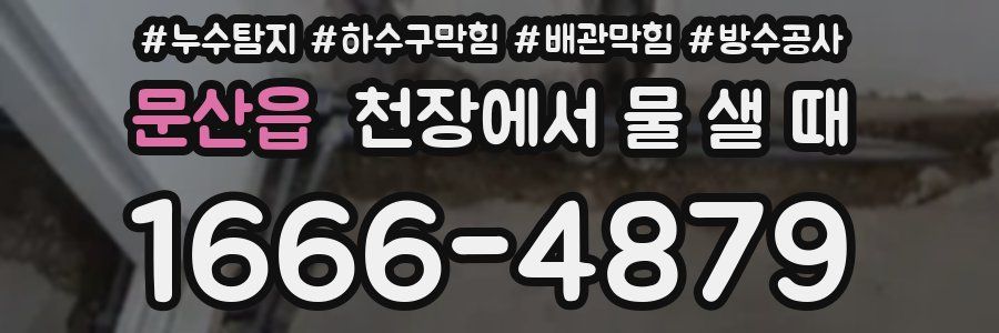 문산읍 천장에서 물 샐 때