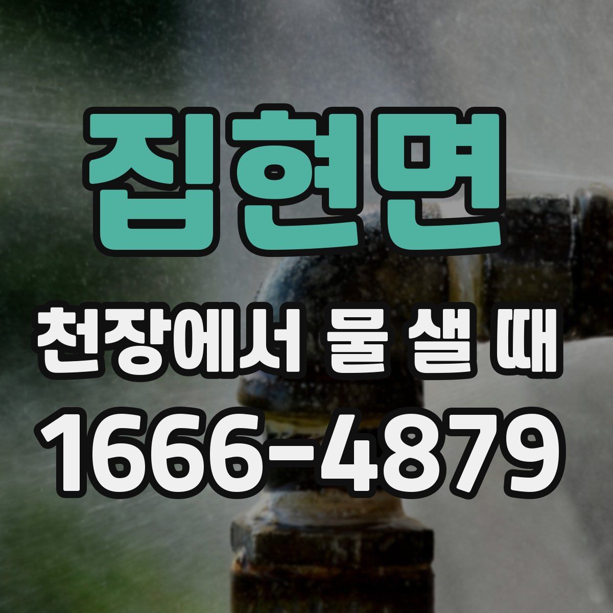 집현면 천장에서 물 샐 때