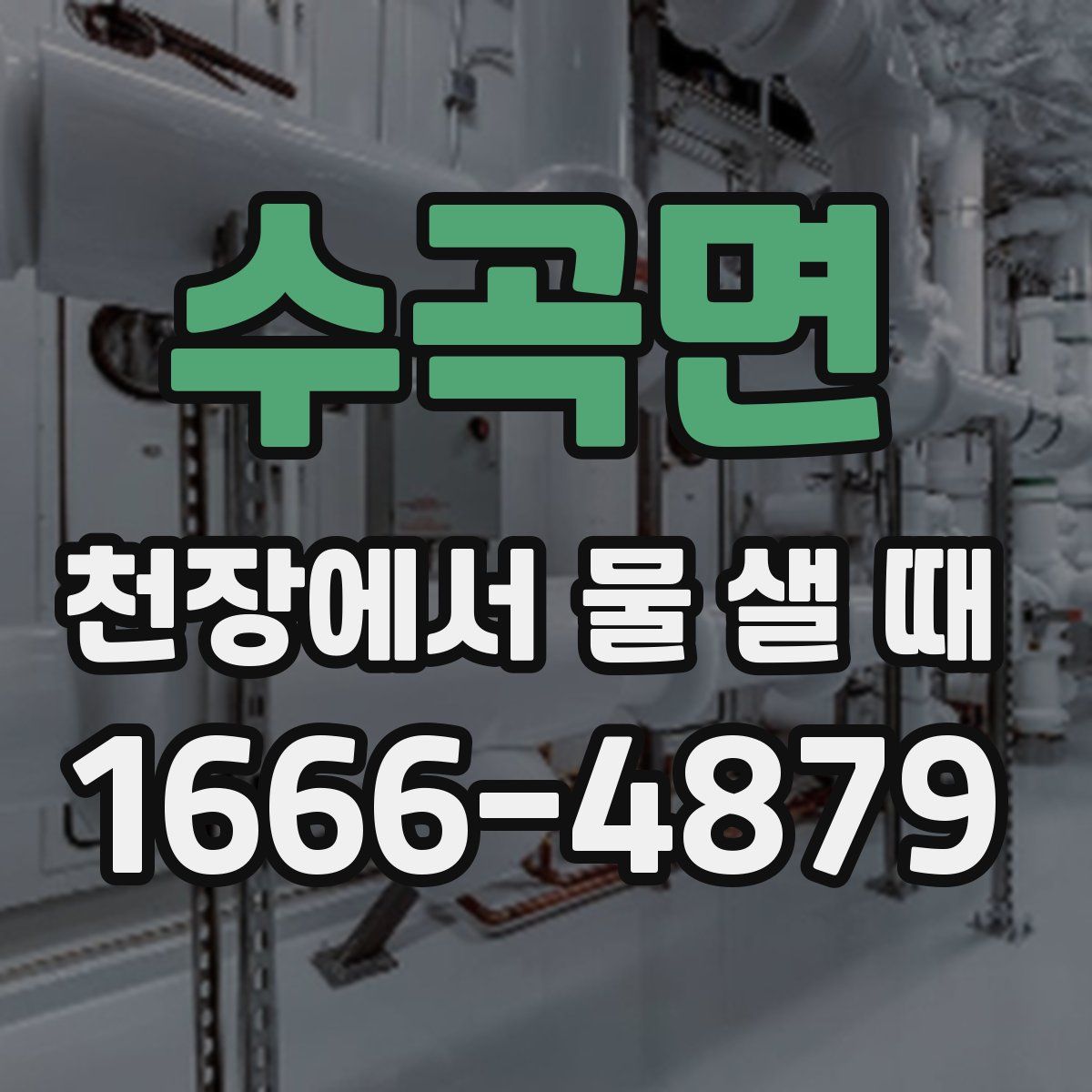 수곡면 천장에서 물 샐 때