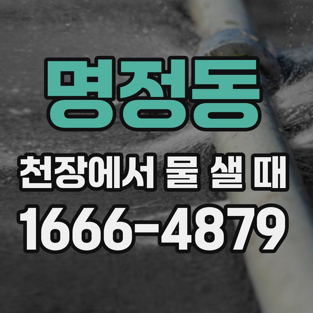 명정동 천장에서 물 샐 때