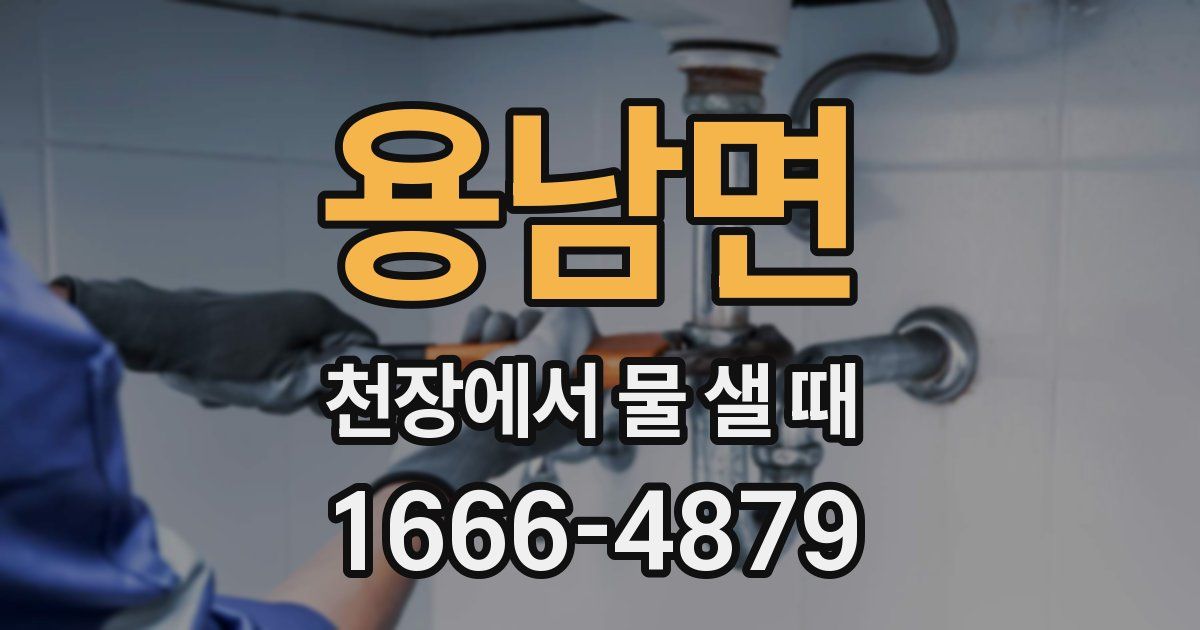 용남면 천장에서 물 샐 때