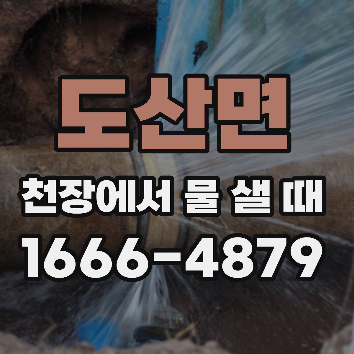 도산면 천장에서 물 샐 때