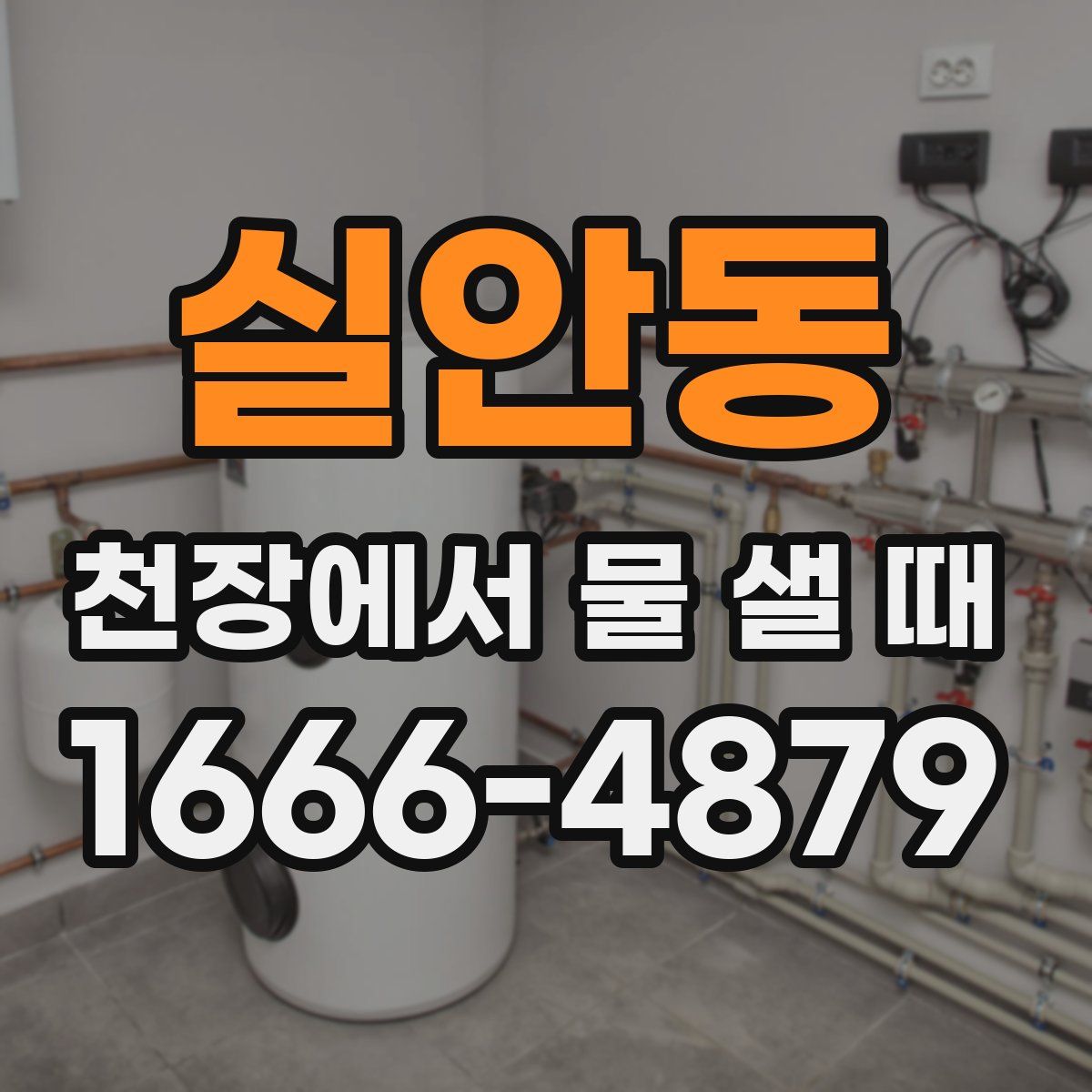 실안동 천장에서 물 샐 때