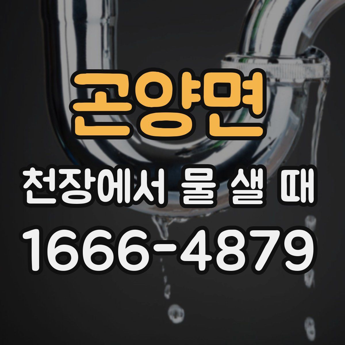 곤양면 천장에서 물 샐 때