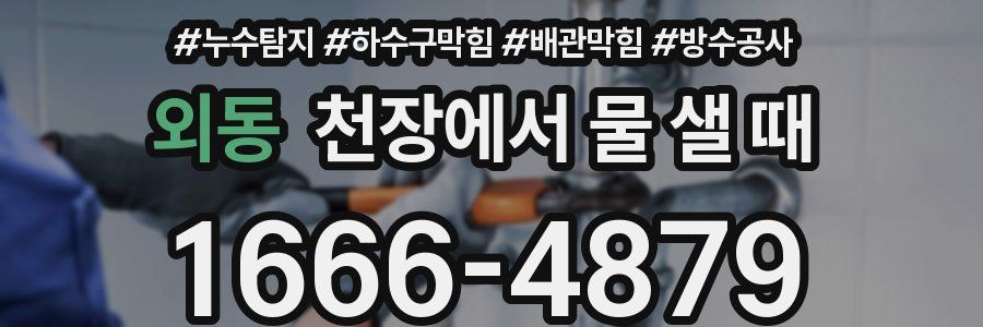 외동 천장에서 물 샐 때