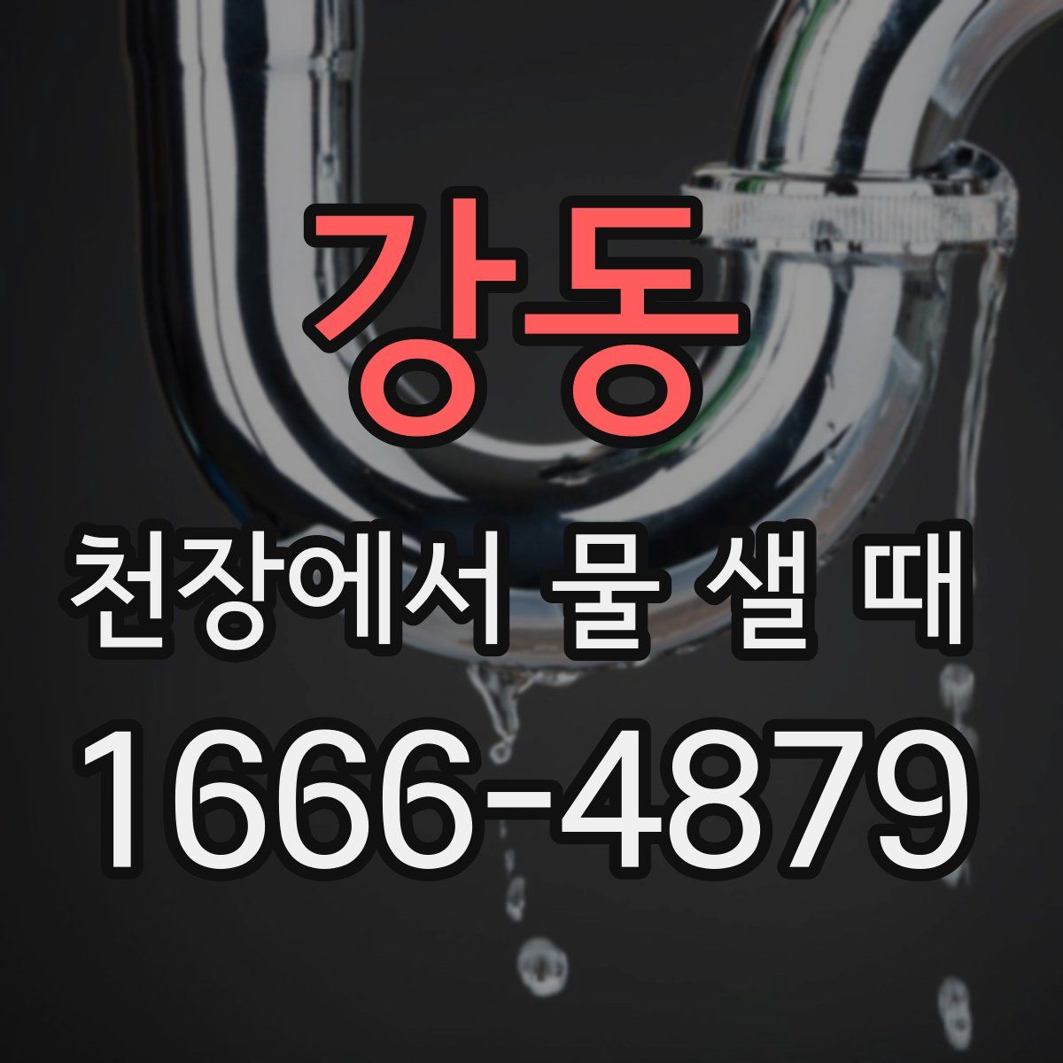 강동 천장에서 물 샐 때