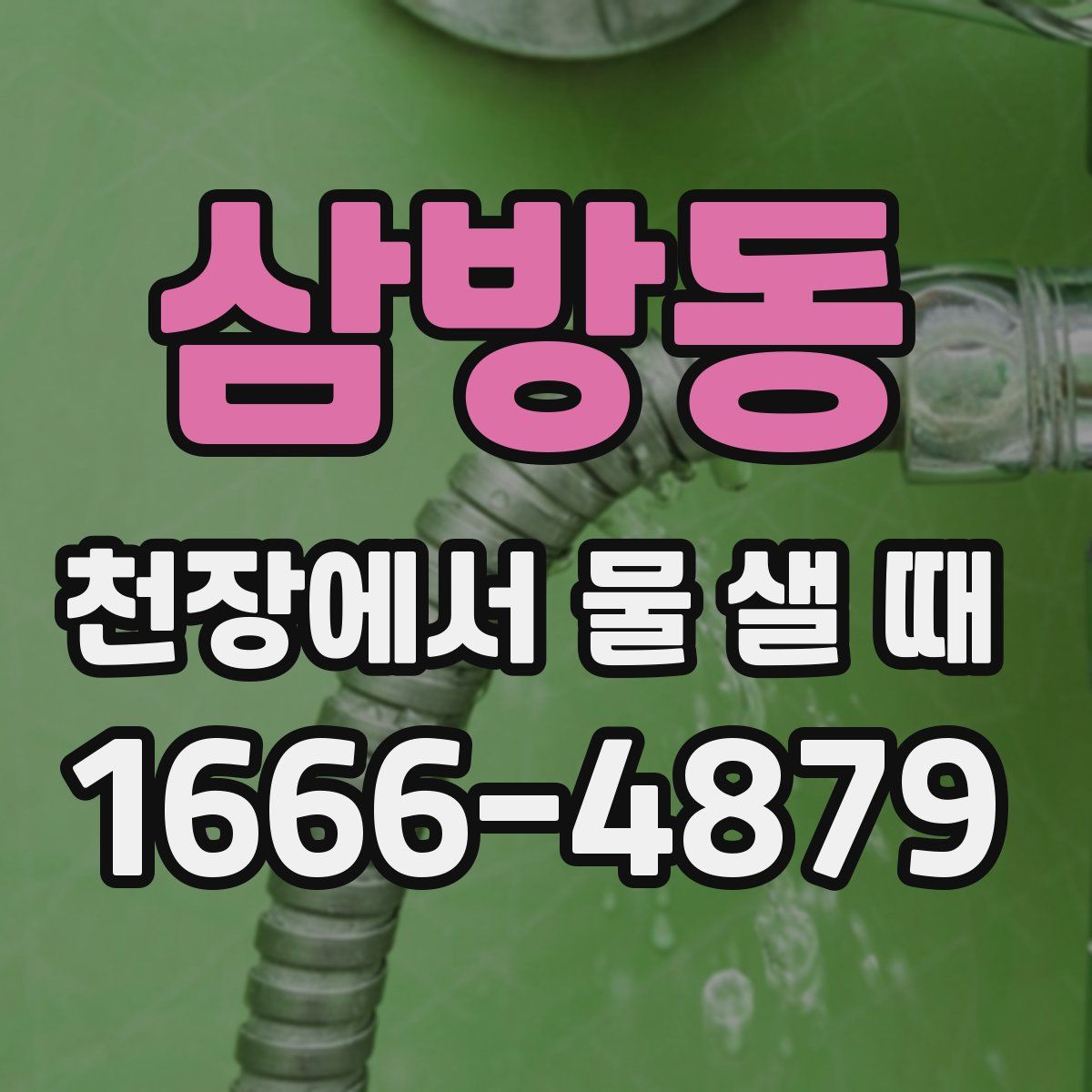 삼방동 천장에서 물 샐 때