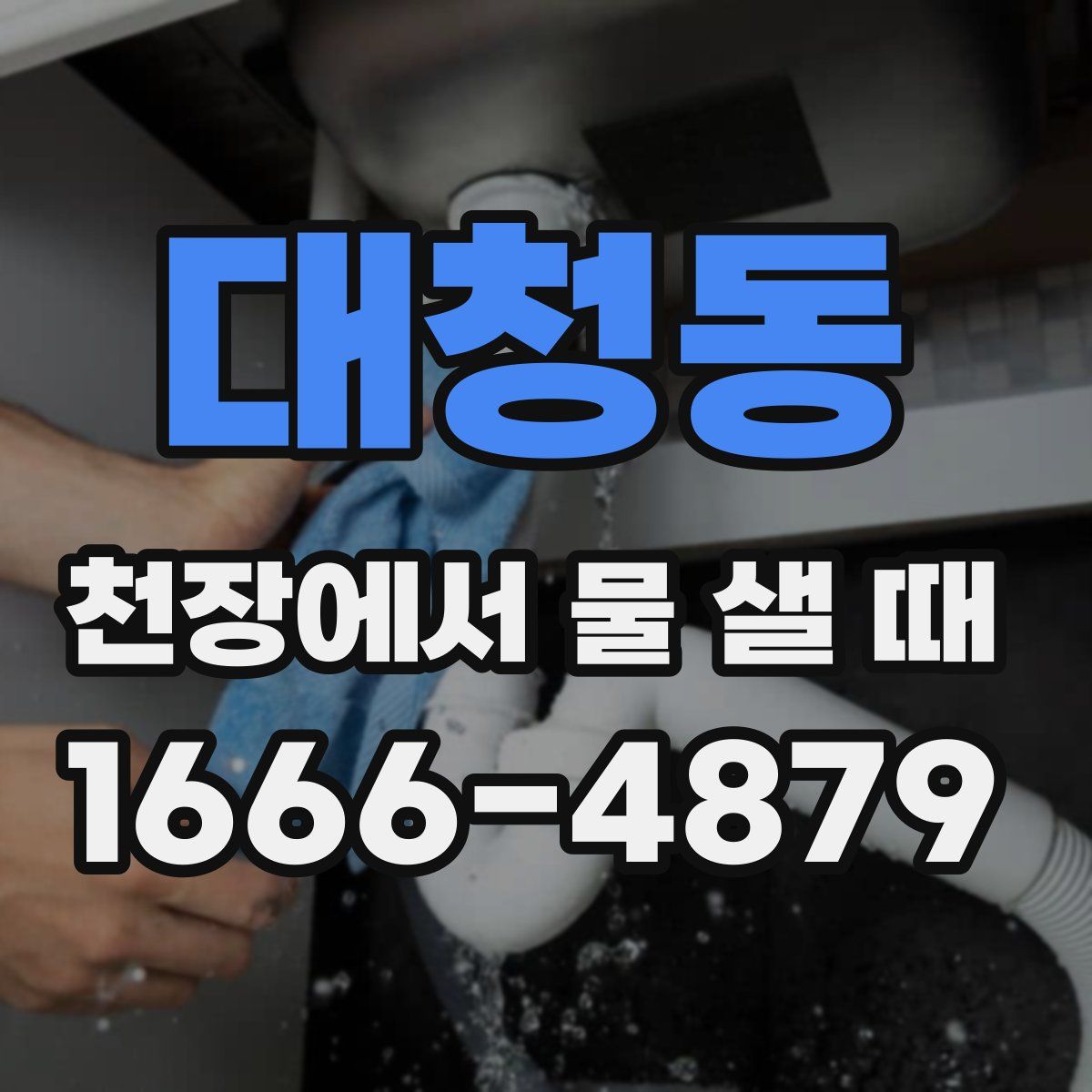 대청동 천장에서 물 샐 때