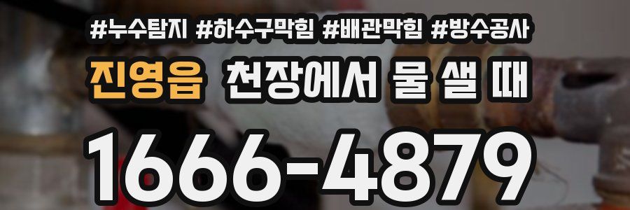 진영읍 천장에서 물 샐 때