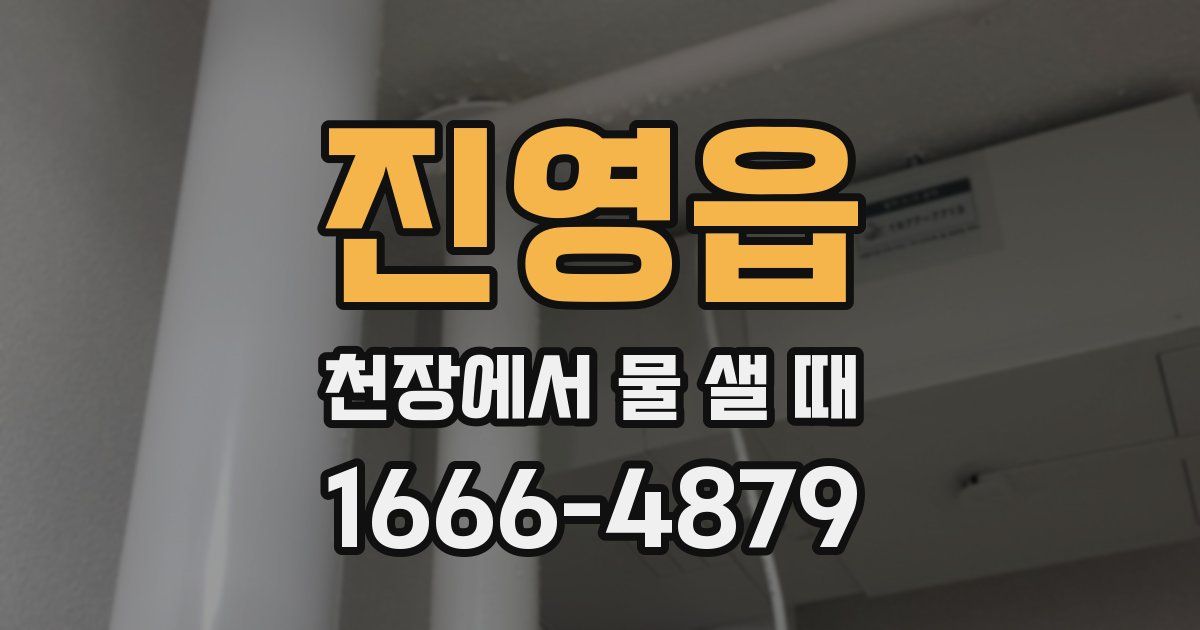 진영읍 천장에서 물 샐 때
