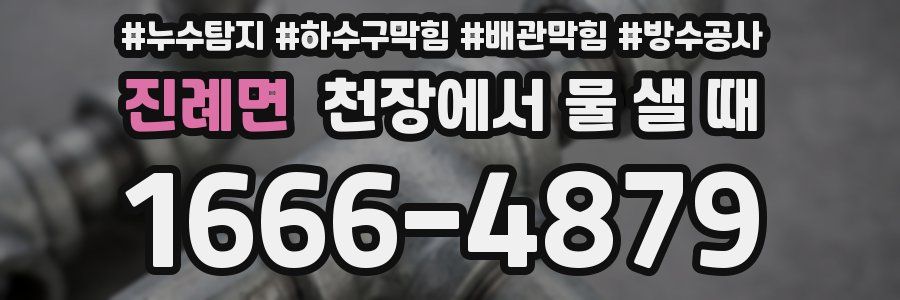 진례면 천장에서 물 샐 때