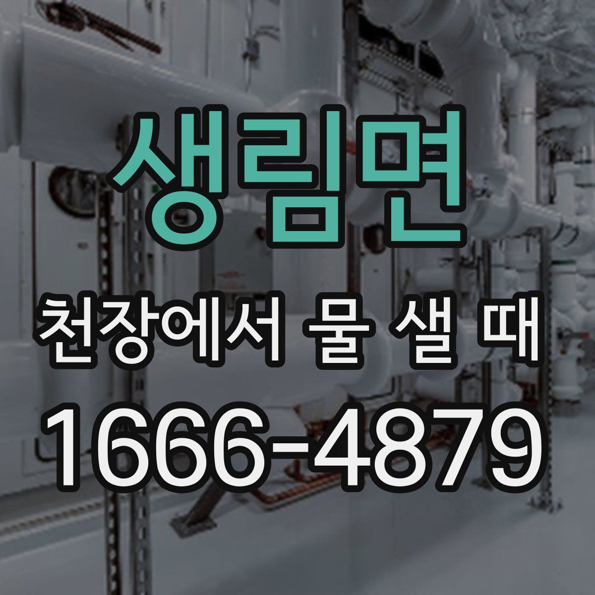 생림면 천장에서 물 샐 때
