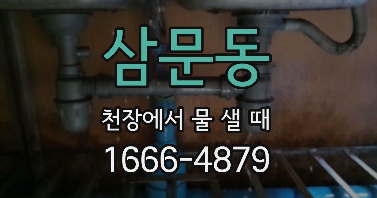 삼문동 천장에서 물 샐 때