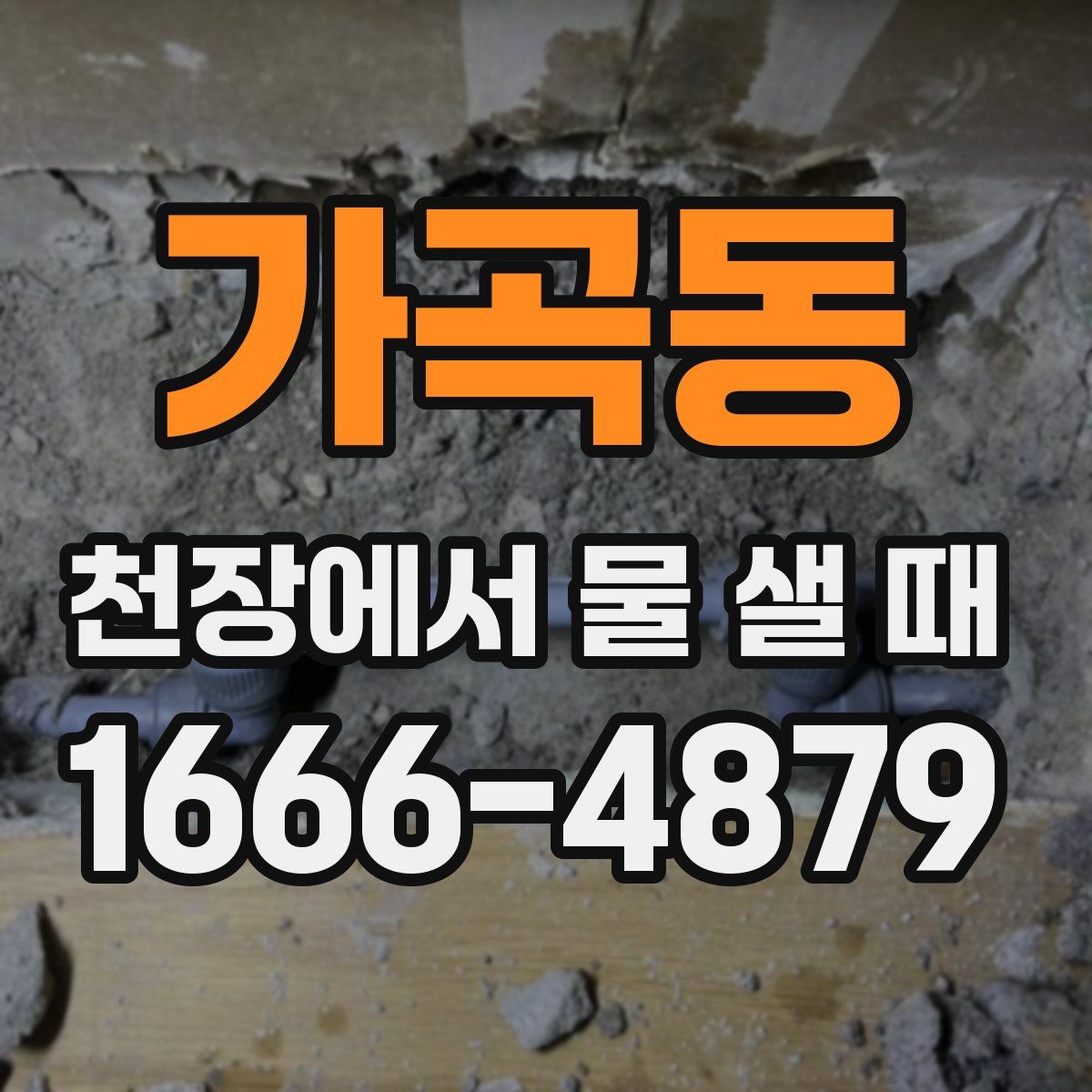 가곡동 천장에서 물 샐 때