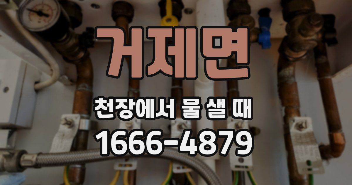 거제면 천장에서 물 샐 때