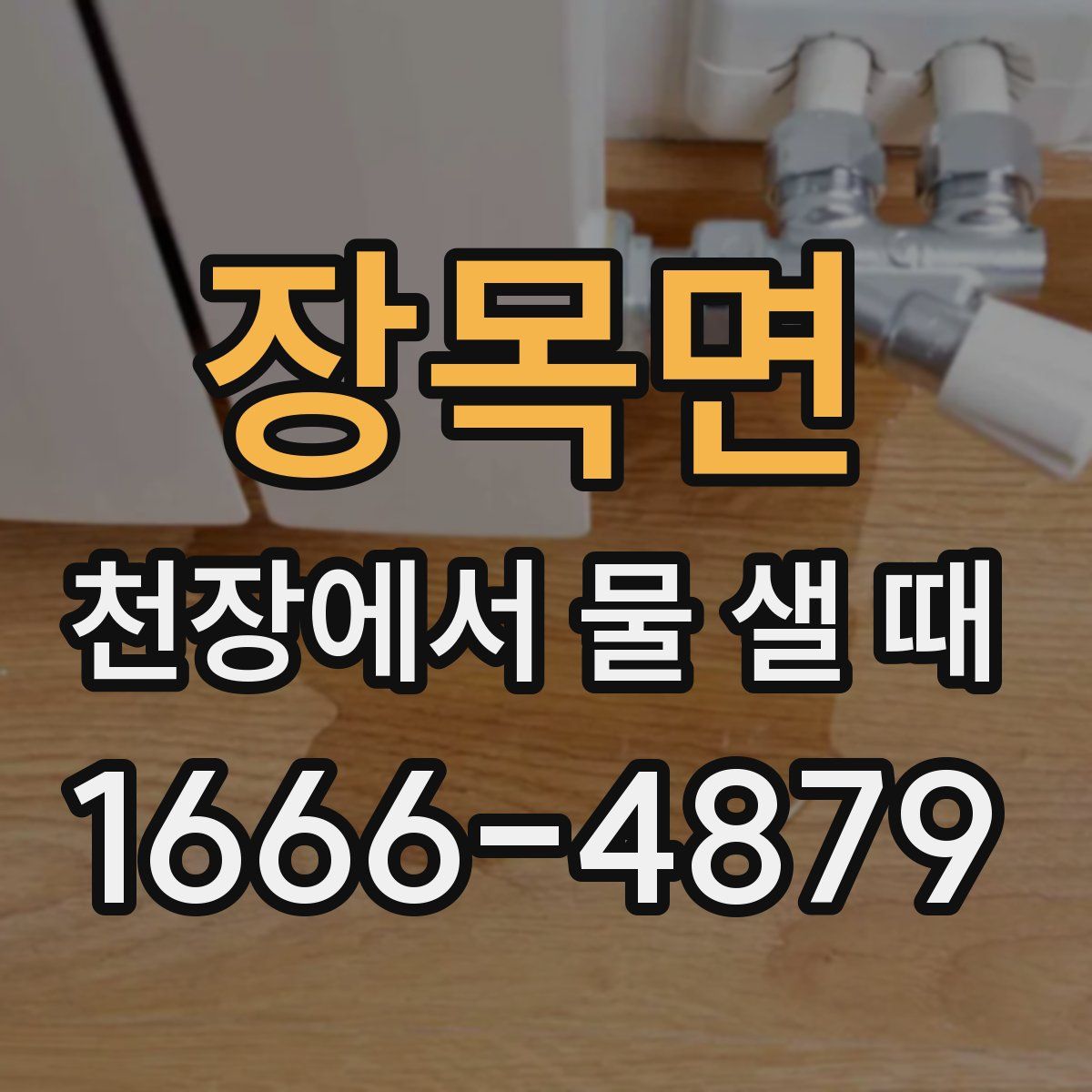 장목면 천장에서 물 샐 때