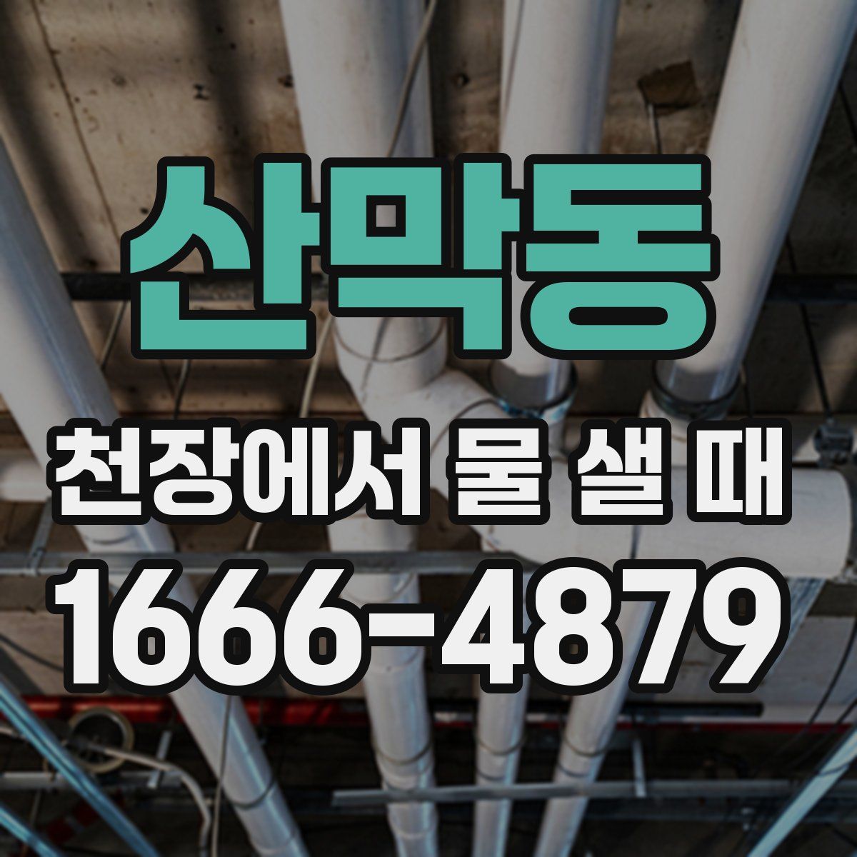 산막동 천장에서 물 샐 때