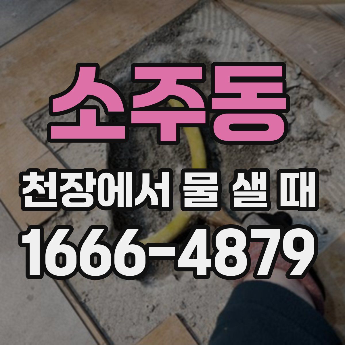소주동 천장에서 물 샐 때