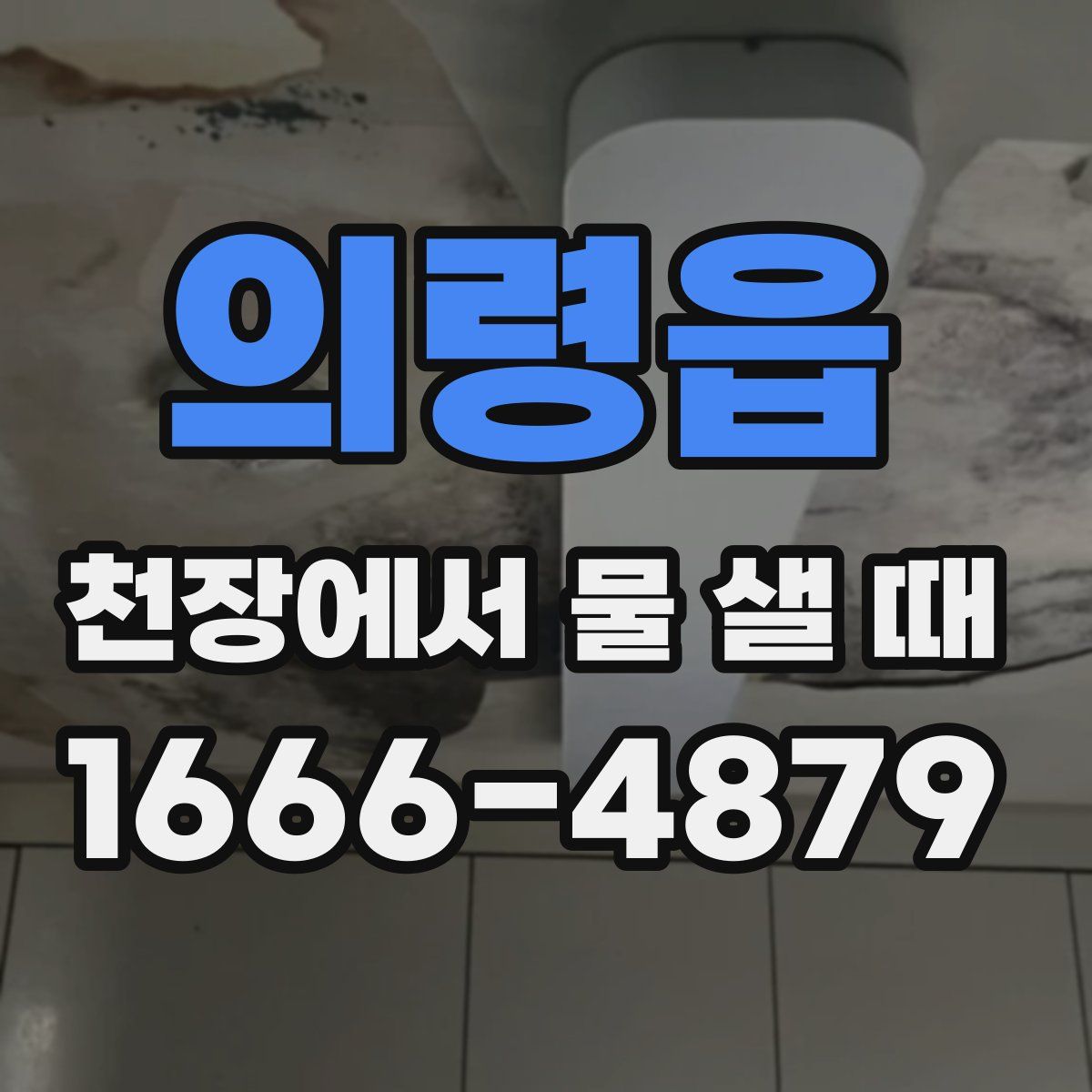 의령읍 천장에서 물 샐 때