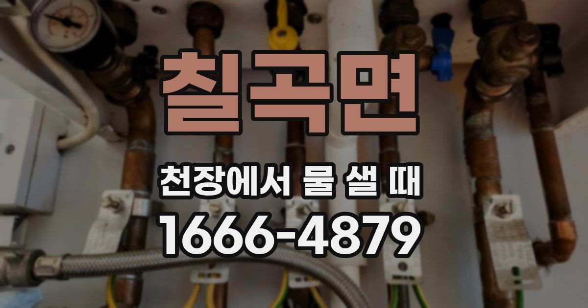 칠곡면 천장에서 물 샐 때