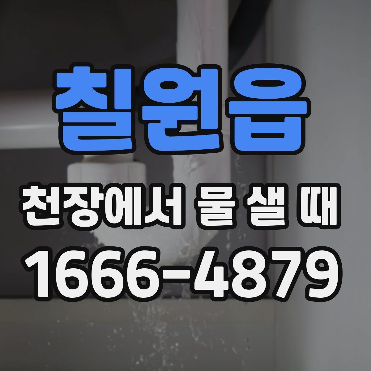 칠원읍 천장에서 물 샐 때