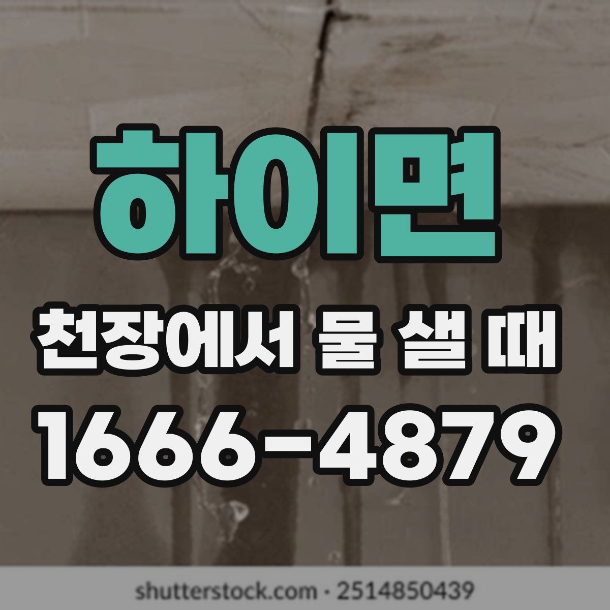 하이면 천장에서 물 샐 때