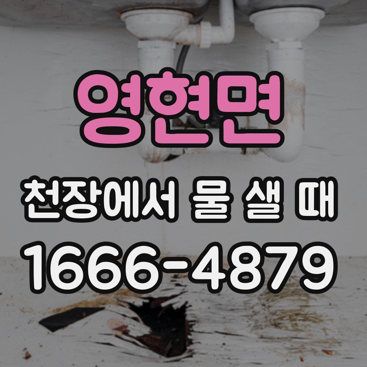 영현면 천장에서 물 샐 때