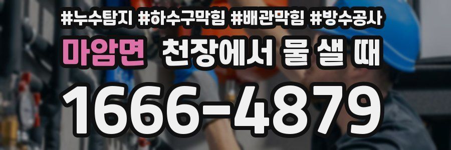 마암면 천장에서 물 샐 때