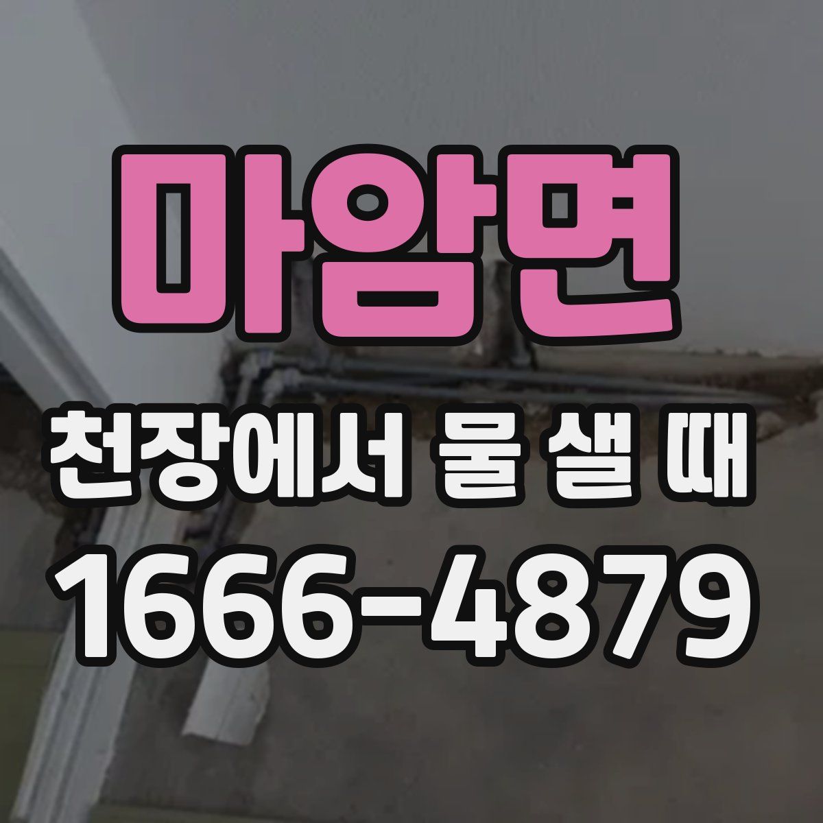마암면 천장에서 물 샐 때