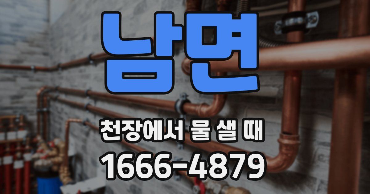 남면 천장에서 물 샐 때