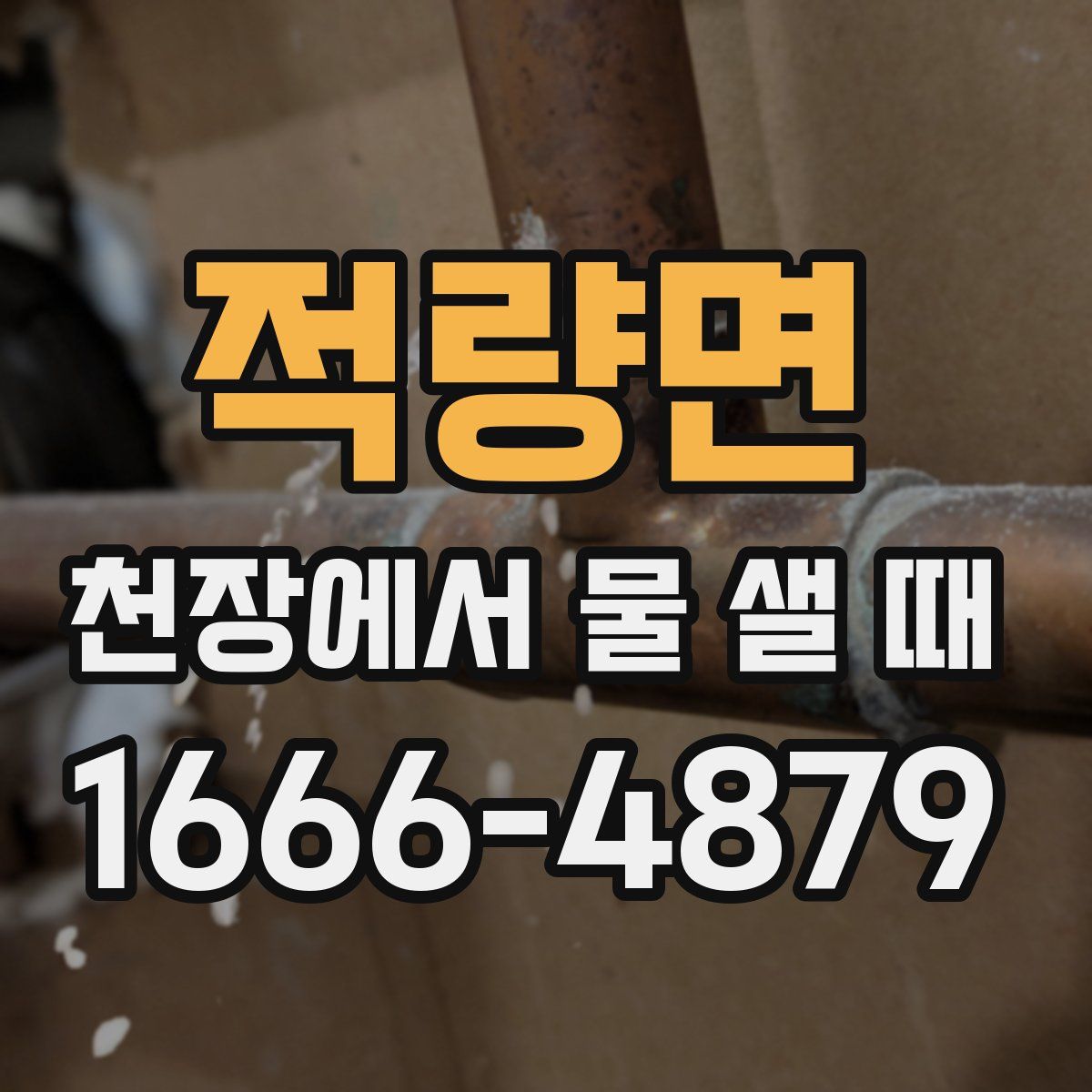 적량면 천장에서 물 샐 때