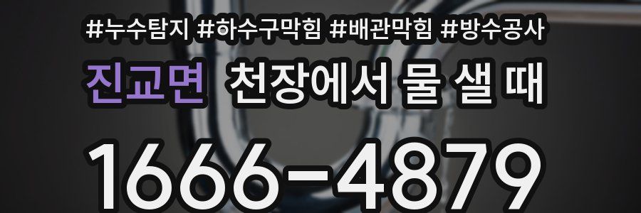 진교면 천장에서 물 샐 때