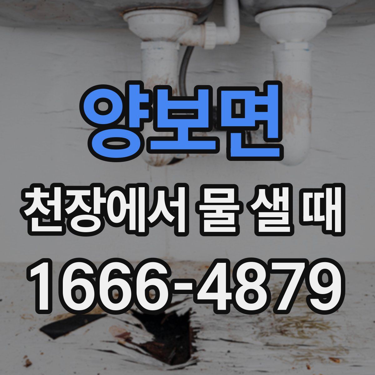 양보면 천장에서 물 샐 때