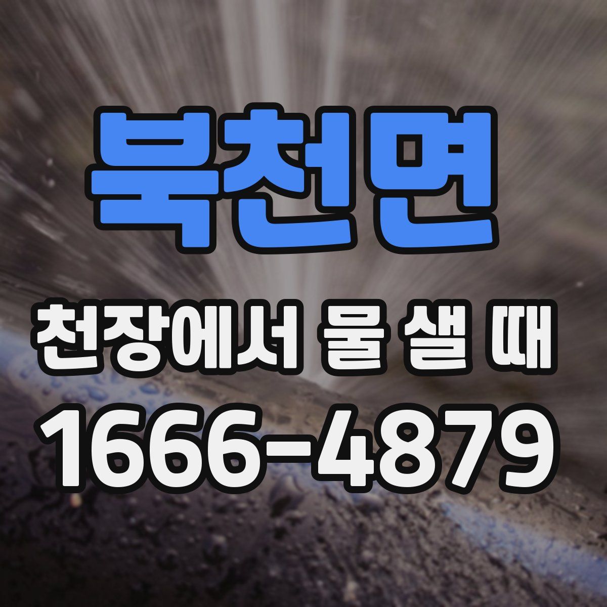북천면 천장에서 물 샐 때