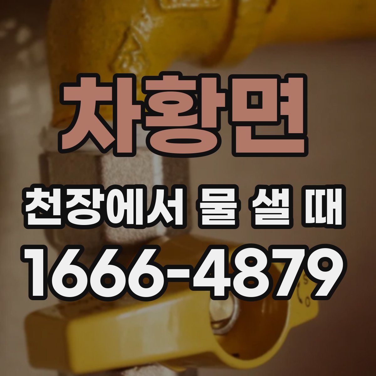 차황면 천장에서 물 샐 때