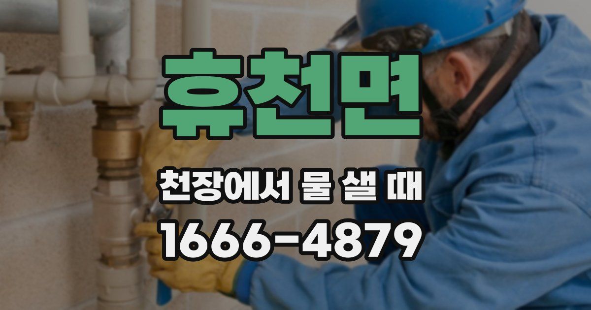 휴천면 천장에서 물 샐 때