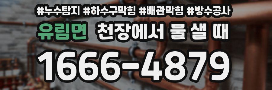 유림면 천장에서 물 샐 때