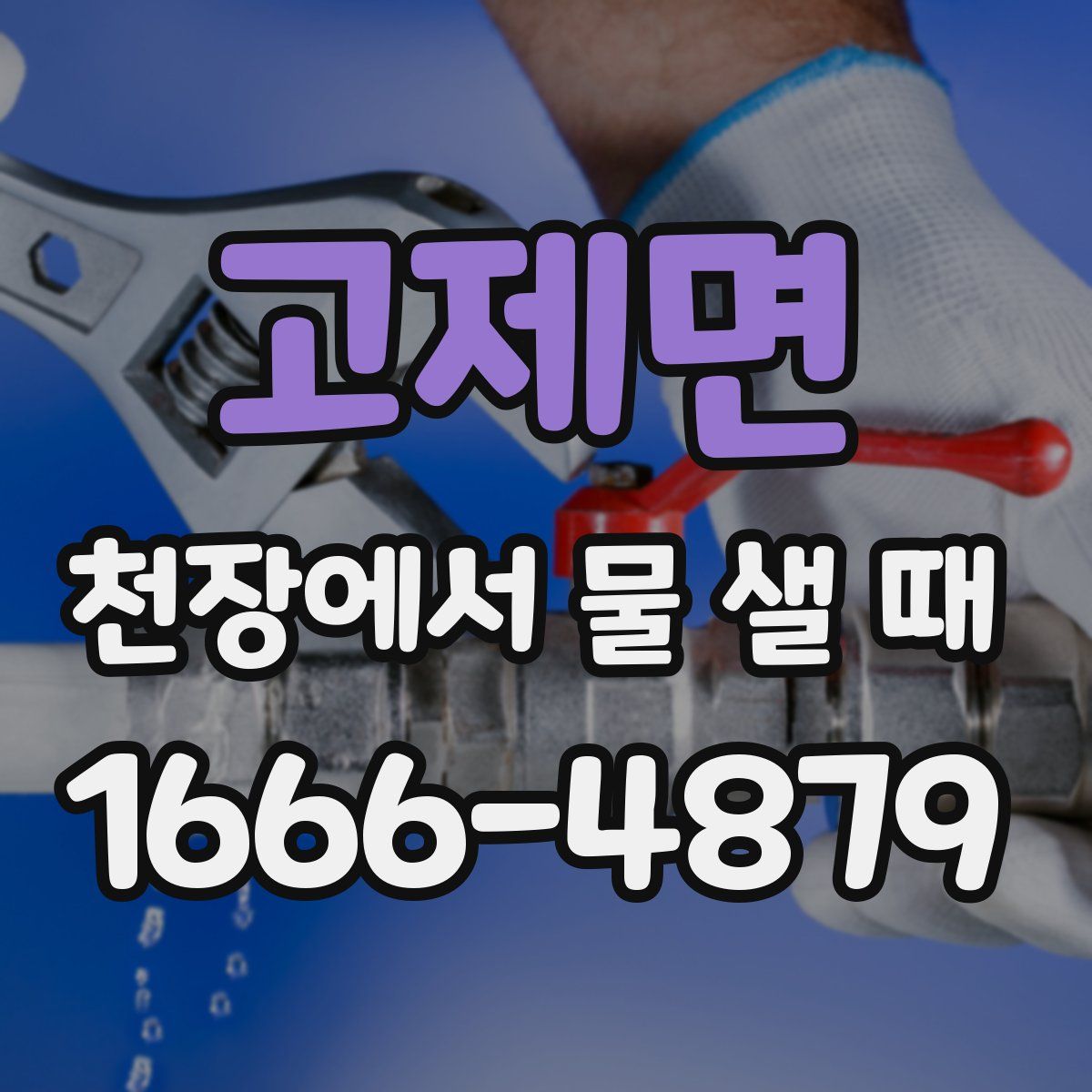 고제면 천장에서 물 샐 때