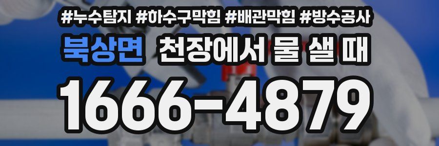 북상면 천장에서 물 샐 때