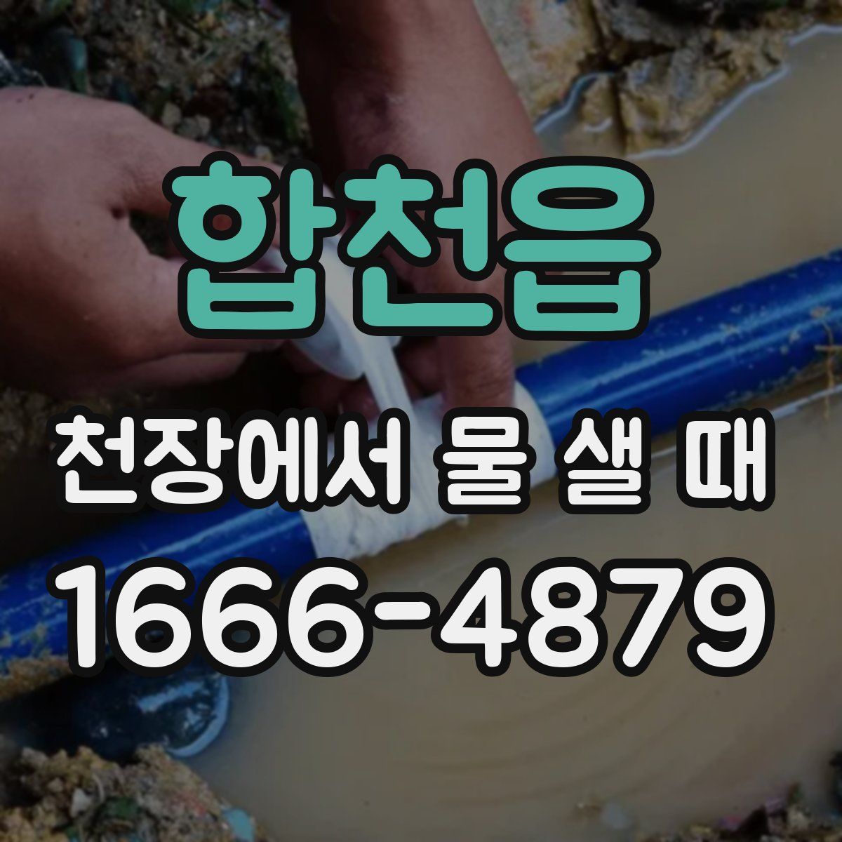 합천읍 천장에서 물 샐 때