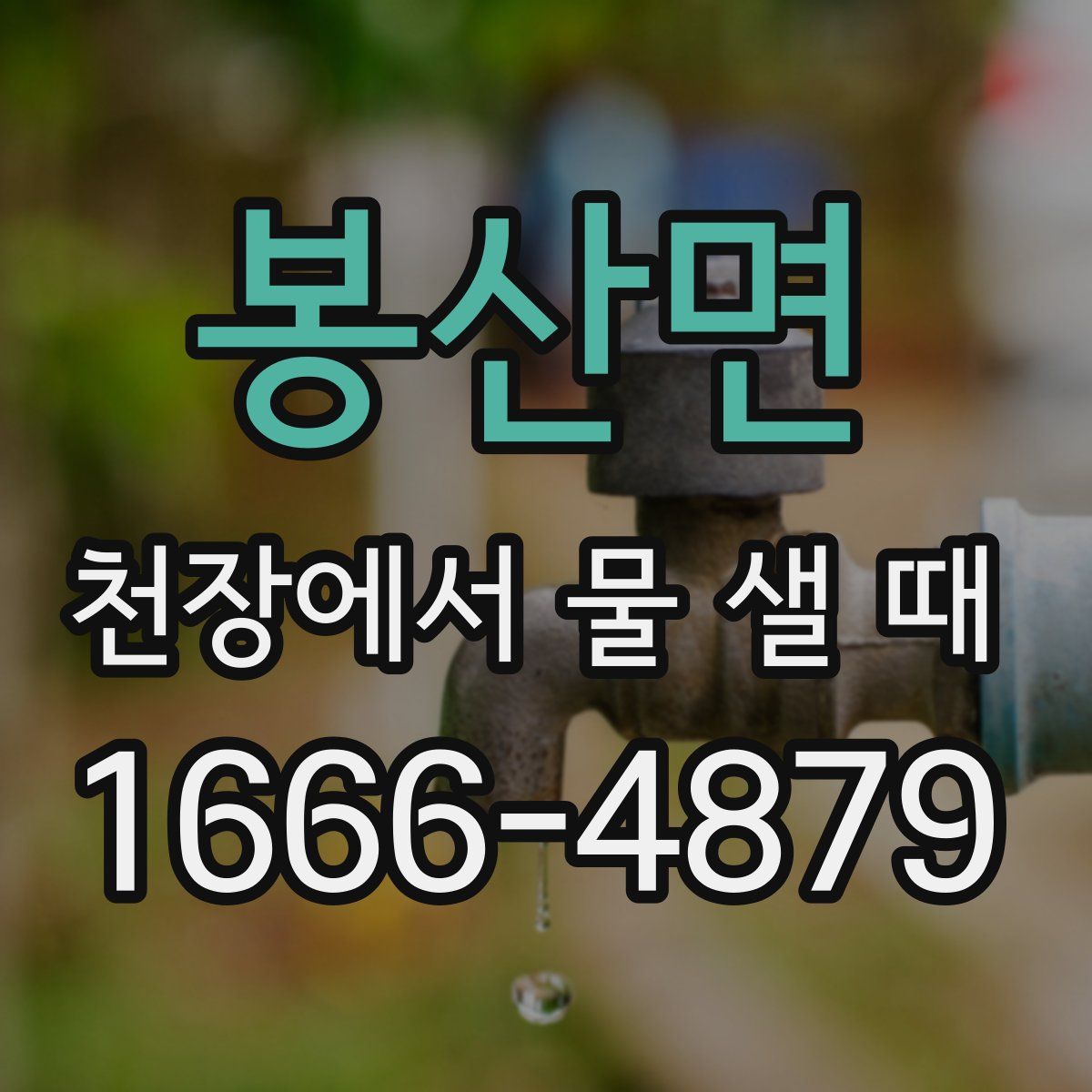 봉산면 천장에서 물 샐 때
