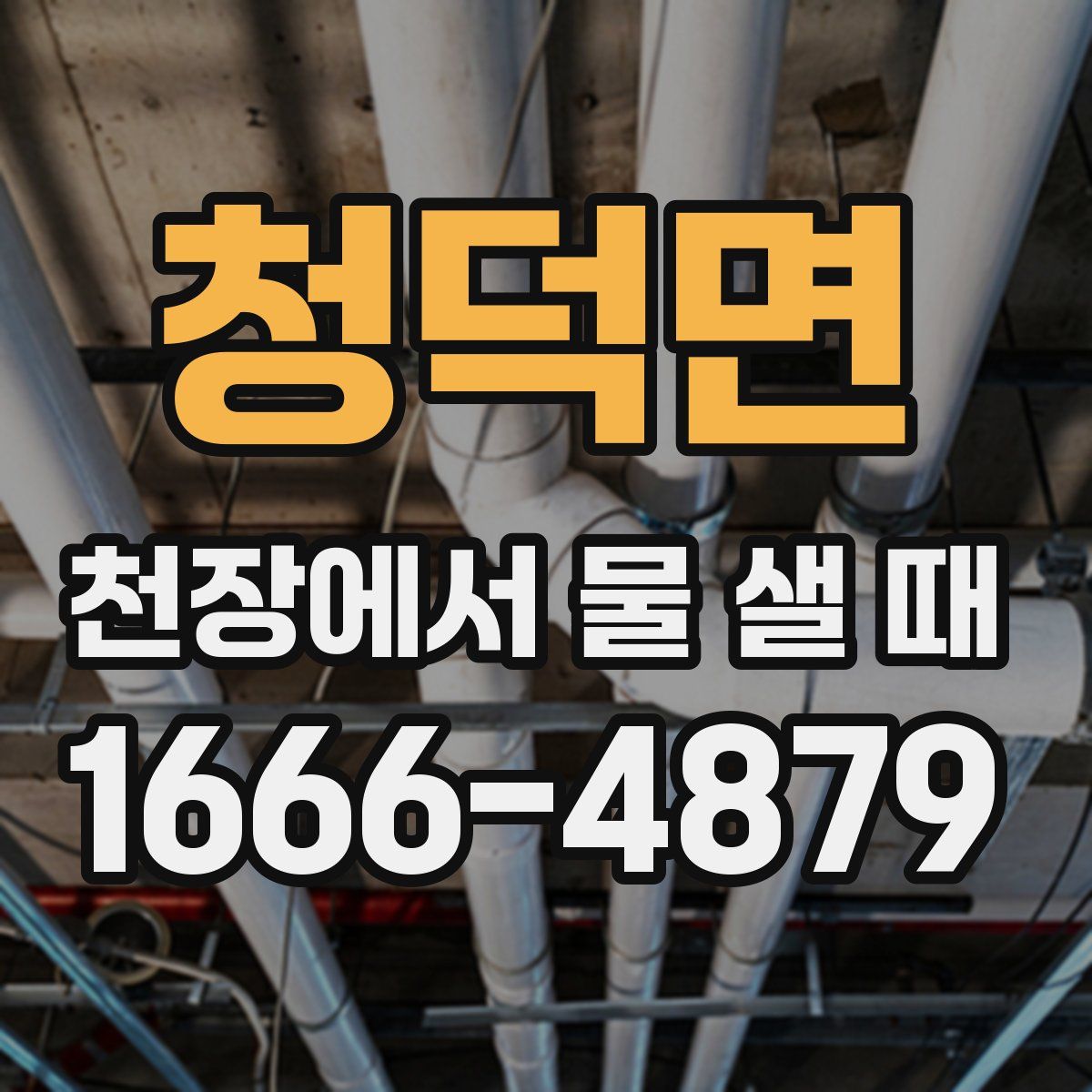 청덕면 천장에서 물 샐 때