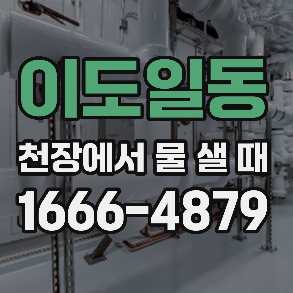 이도일동 천장에서 물 샐 때