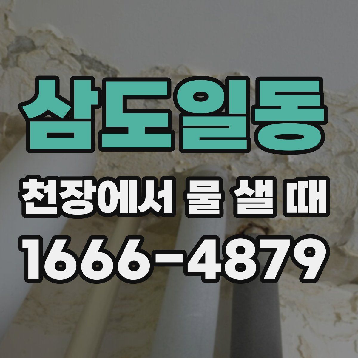 삼도일동 천장에서 물 샐 때