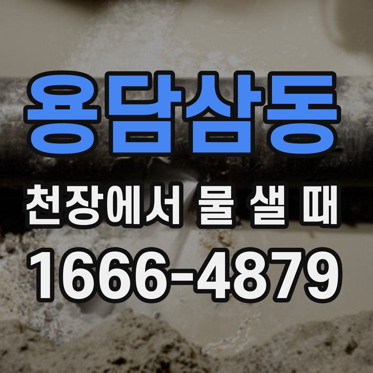 용담삼동 천장에서 물 샐 때