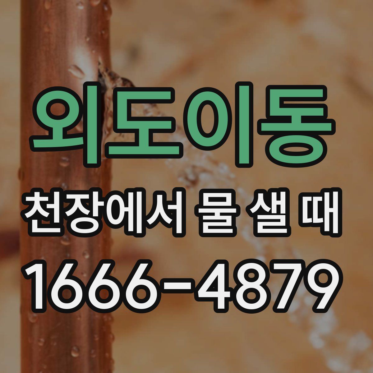 외도이동 천장에서 물 샐 때