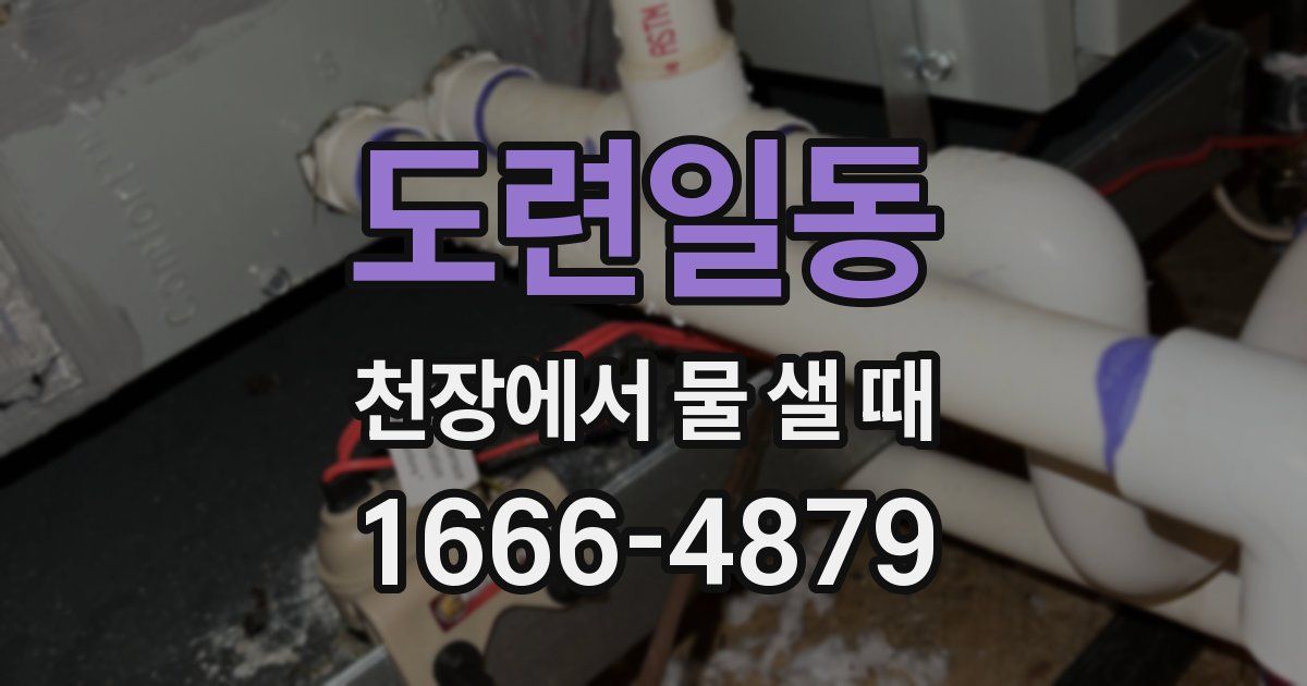 도련일동 천장에서 물 샐 때
